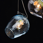 Люстра каскадная с 5-ю разноцветными стеклянными плафонами Kaleido варинант исполнения - 6 | Loft Concept в Рязани