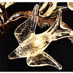 Люстра в виде золотой ветки с цветами и птичками Marvelous Garden варинант исполнения - 11 | Loft Concept в Рязани