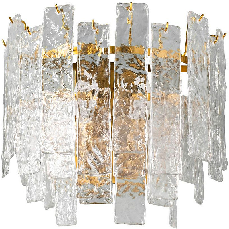 Бра Textured 2 Золотой Прозрачный Бра Textured 2 Золотой Прозрачный в Рязани | Loft Concept