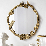 Настенное зеркало в бронзовой раме Eden Garden варинант исполнения - 4 | Loft Concept в Рязани