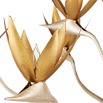 Люстра с плафонами в виде цветов Golden Bird of Paradise варинант исполнения - 1 | Loft Concept в Рязани