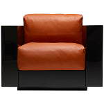 Дизайнерское кожаное кресло Poltronova Saratoga Armchair варинант исполнения - 1 | Loft Concept в Рязани