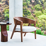 Приставной столик из массива дерева Walnut варинант исполнения - 10 | Loft Concept в Рязани