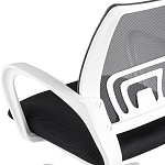 Офисное кресло с основанием из белого пластика Desk chairs Black варинант исполнения - 7 | Loft Concept в Рязани