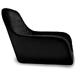 Барный стул вращающийся со спинкой и подлокотниками Douglas Rhombus Черный Велюр варинант исполнения - 2 | Loft Concept в Рязани