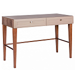 Стол письменный из массива бука с 2-мя ящиками бежевый Wenge Light варинант исполнения - 1 | Loft Concept в Рязани