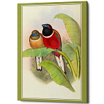 Постер на холсте с изображением птиц Blooming Birds Poster варинант исполнения - 6 | Loft Concept в Рязани