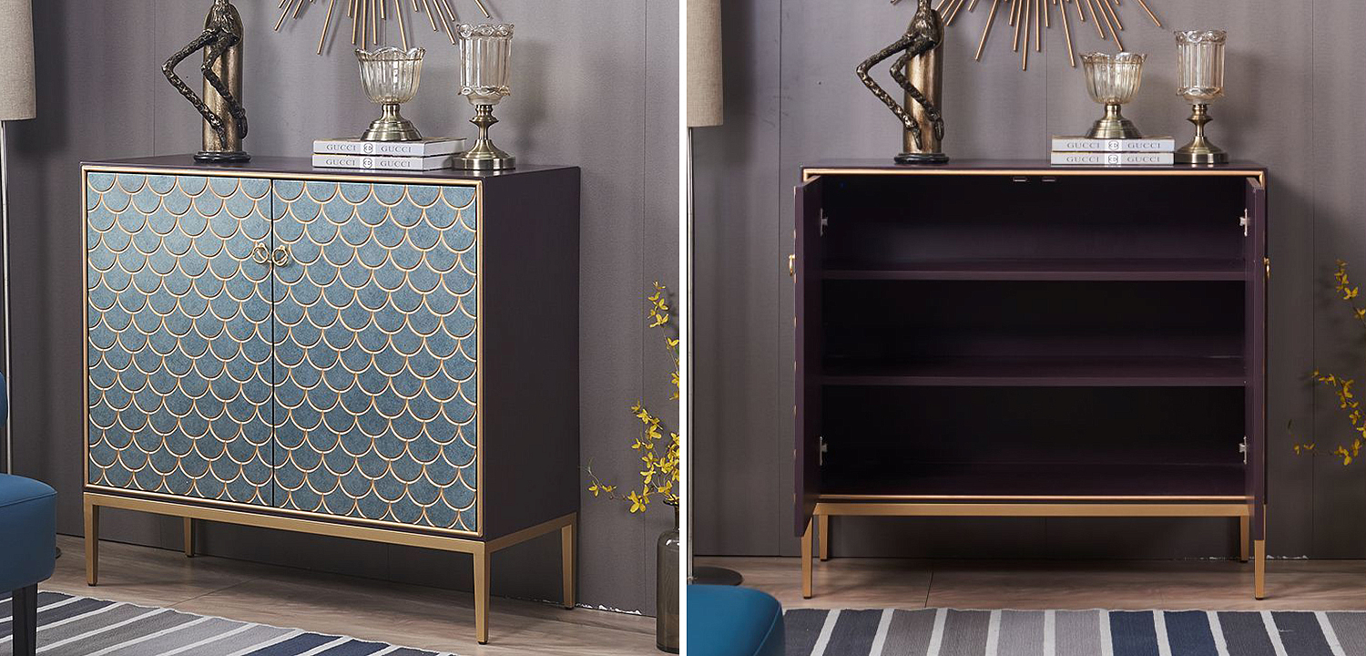 Комод с орнаментом Рыбья чешуя Cateline Scale Pattern Chest of Drawers Комод с орнаментом Рыбья чешуя Cateline Scale Pattern Chest of Drawers - Loft-Concept в Рязани