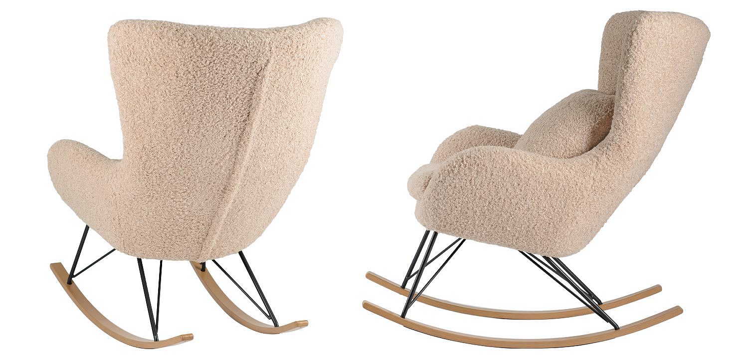 Rocking chair DORIA Кресло-Качалка бежевый Rocking chair DORIA Кресло-Качалка бежевый - Loft-Concept в Рязани