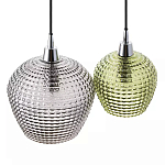 Подвесной светильник каскадный с 2-мя рельефными плафонами Cascade with Relief Lampshades варинант исполнения - 4 | Loft Concept в Рязани