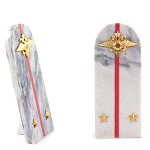 Сувенир Погон МВД из натурального камня мрамор Souvenir Epaulets варинант исполнения - 2 | Loft Concept в Рязани