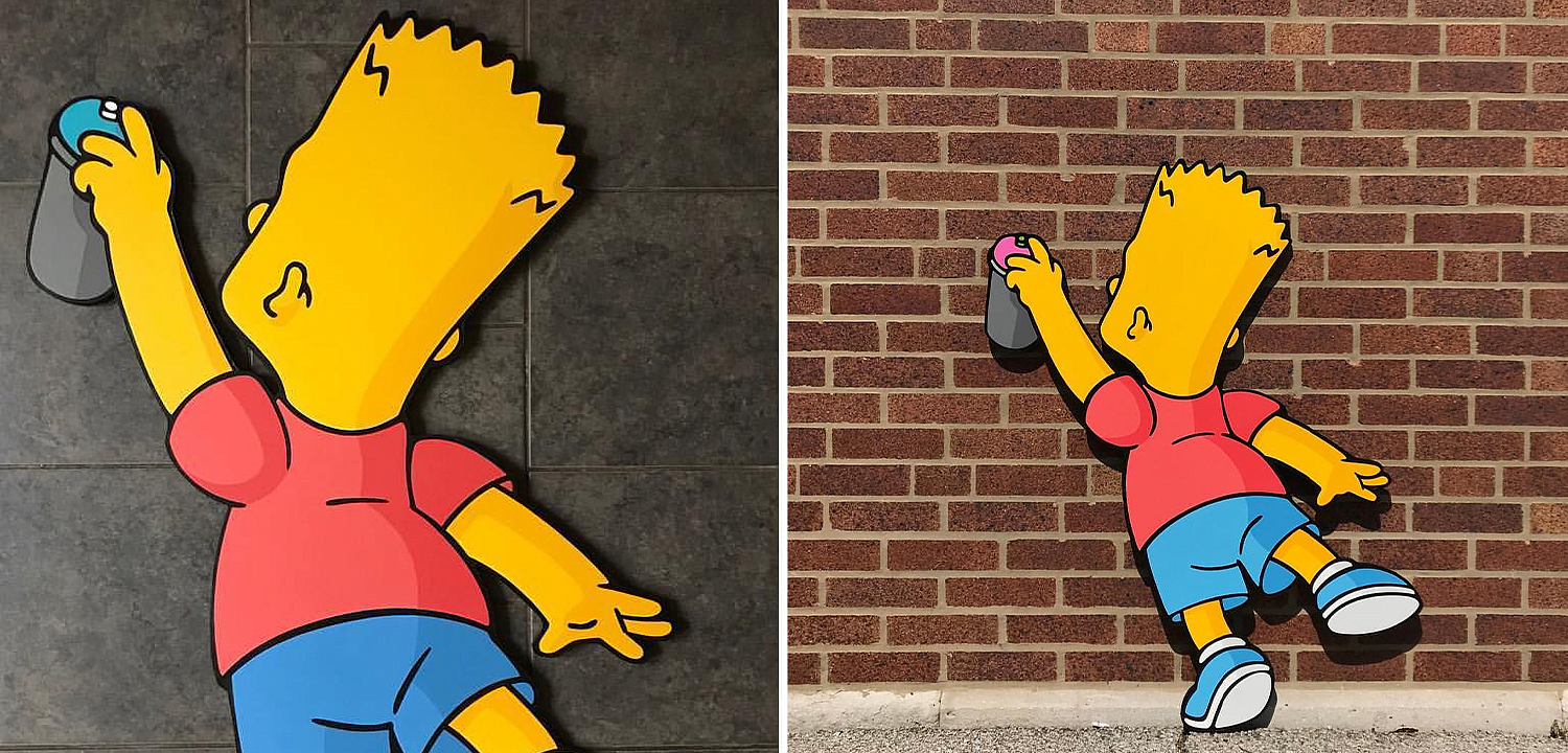 Арт-объект на стену Bart Simpson Арт-объект на стену Bart Simpson - Loft-Concept в Рязани