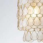 Подвесной светильник с декором из натуральной морской ракушки Iridescent Light варинант исполнения - 4 | Loft Concept в Рязани