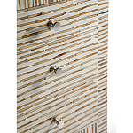 Тумбочка прикроватная Bogense Bone Inlay Bedside Beige варинант исполнения - 3 | Loft Concept в Рязани