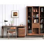 Стол рабочий округлой формы с 3-мя ящиками  Working Moonnut Table варинант исполнения - 1 | Loft Concept в Рязани