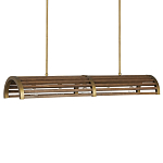 Люстра линейная полукруглой формы Wooden Horseshoe варинант исполнения - 4 | Loft Concept в Рязани