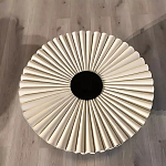 Дизайнерский журнальный стол круглый с фактурной столешницей Ifike варинант исполнения - 1 | Loft Concept в Рязани