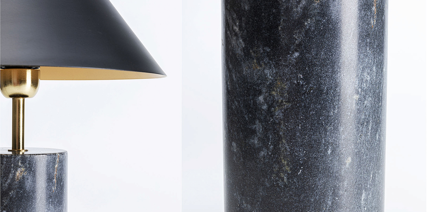 Настольная лампа из темно-синего мрамора - Loft-Concept в Рязани