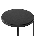 Кофейный столик круглый чёрный Compact Loft варинант исполнения - 3 | Loft Concept в Рязани