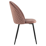 Мягкий стул в велюре пыльно-розового цвета Miruna Chair варинант исполнения - 5 | Loft Concept в Рязани