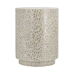 Приставной столик с рисунком из раковин устриц Bone Inlay варинант исполнения - 2 | Loft Concept в Рязани