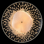 Бра с белым рельефным плафоном и стеклом с рисунком FLOW варинант исполнения - 1 | Loft Concept в Рязани