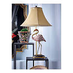 Настольная лампа с абажуром Розовый Фламинго Porcelain Flamingo Lamp варинант исполнения - 2 | Loft Concept в Рязани