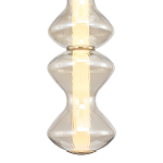 Подвесной светильник светодиодный с стеклянным волнообразным плафоном Amphora of Light варинант исполнения - 4 | Loft Concept в Рязани