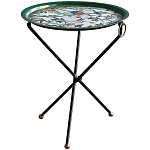 Круглый приставной столик складной Chinoiserie Blooming Garden Side Table варинант исполнения - 1 | Loft Concept в Рязани