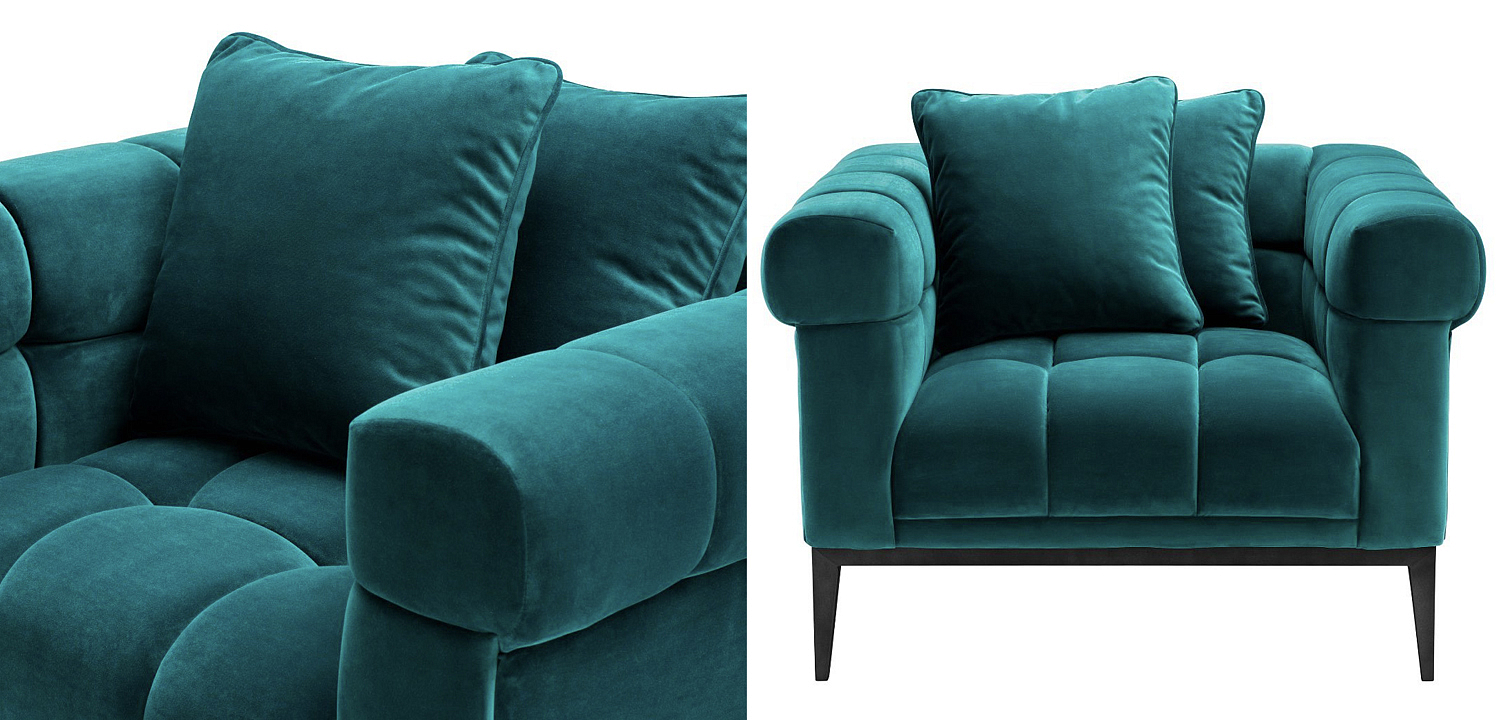 Кресло Eichholtz Chair Aurelio sea green Кресло Eichholtz Chair Aurelio sea green - Loft-Concept в Рязани