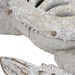 Статуэтка краб с детализированной текстурой в белом цвете Marine Accessories варинант исполнения - 3 | Loft Concept в Рязани