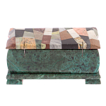 Шкатулка с мозаикой из натуральных камней Stone Casket варинант исполнения - 4 | Loft Concept в Рязани