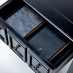 Черная тумба с выдвижным ящиком Monica варинант исполнения - 4 | Loft Concept в Рязани