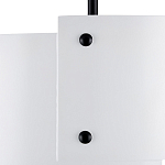 Потолочный светильник круглый светодиодный Semicircular White Panels белый варинант исполнения - 1 | Loft Concept в Рязани