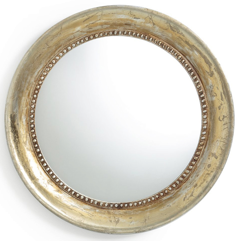 Зеркало Antique Mango Wood Round 60 Винтажное Светлое Золото Зеркало Antique Mango Wood Round 60 Винтажное Светлое Золото в Рязани | Loft Concept