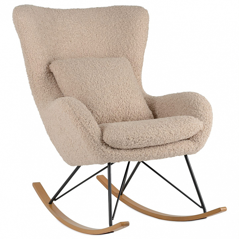 Rocking chair DORIA Кресло-Качалка бежевый Верблюжий Rocking chair DORIA Кресло-Качалка бежевый Верблюжий в Рязани | Loft Concept