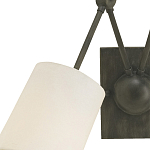 Бра с двумя тканевыми абажурами в форме цилиндра Prerequisites варинант исполнения - 1 | Loft Concept в Рязани