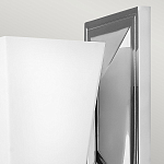 Бра с белым матовым плафоном на прямоугольном основании цвета хром Hinkley варинант исполнения - 2 | Loft Concept в Рязани