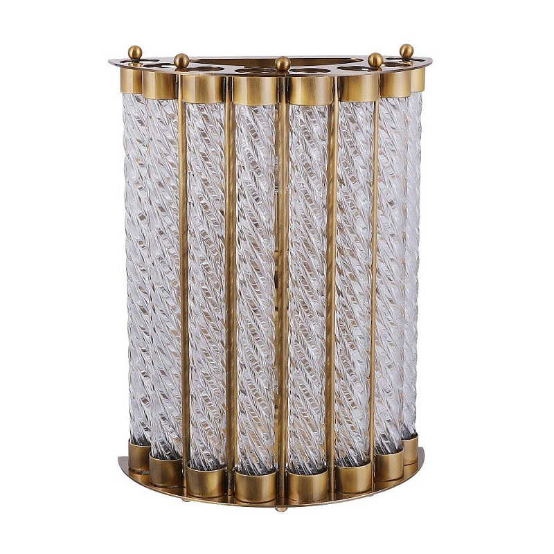 Бра Glass Spirals Sconces Бронза Прозрачное Стекло в Рязани | Loft Concept 