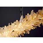 Люстра линейная светодиодная из необработанных кристаллов Mountain Comet варинант исполнения - 1 | Loft Concept в Рязани