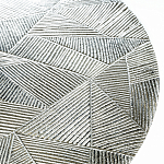 Кофейный столик с рельефной столешницей из металла Aplika Silver варинант исполнения - 2 | Loft Concept в Рязани