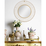 Зеркало круглое настенное в металлической оправе Modern Mirror Space варинант исполнения - 4 | Loft Concept в Рязани