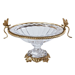 Чаша из прозрачного стекла с рельефным ободком и фигурками стрекоз Eden Garden варинант исполнения - 1 | Loft Concept в Рязани