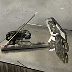 Подставка под благовония из эпоксидной смолы с цветами черная Epoxy Resin Flowers Incense Stand Black варинант исполнения - 4 | Loft Concept в Рязани