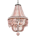 Люстра каплевидной формы украшенная розовыми круглыми бусинами Pink Beads Chandelier варинант исполнения - 2 | Loft Concept в Рязани