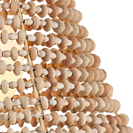 Подвесной светильник в форме колокола из деревянных бусин Wooden Beads варинант исполнения - 2 | Loft Concept в Рязани