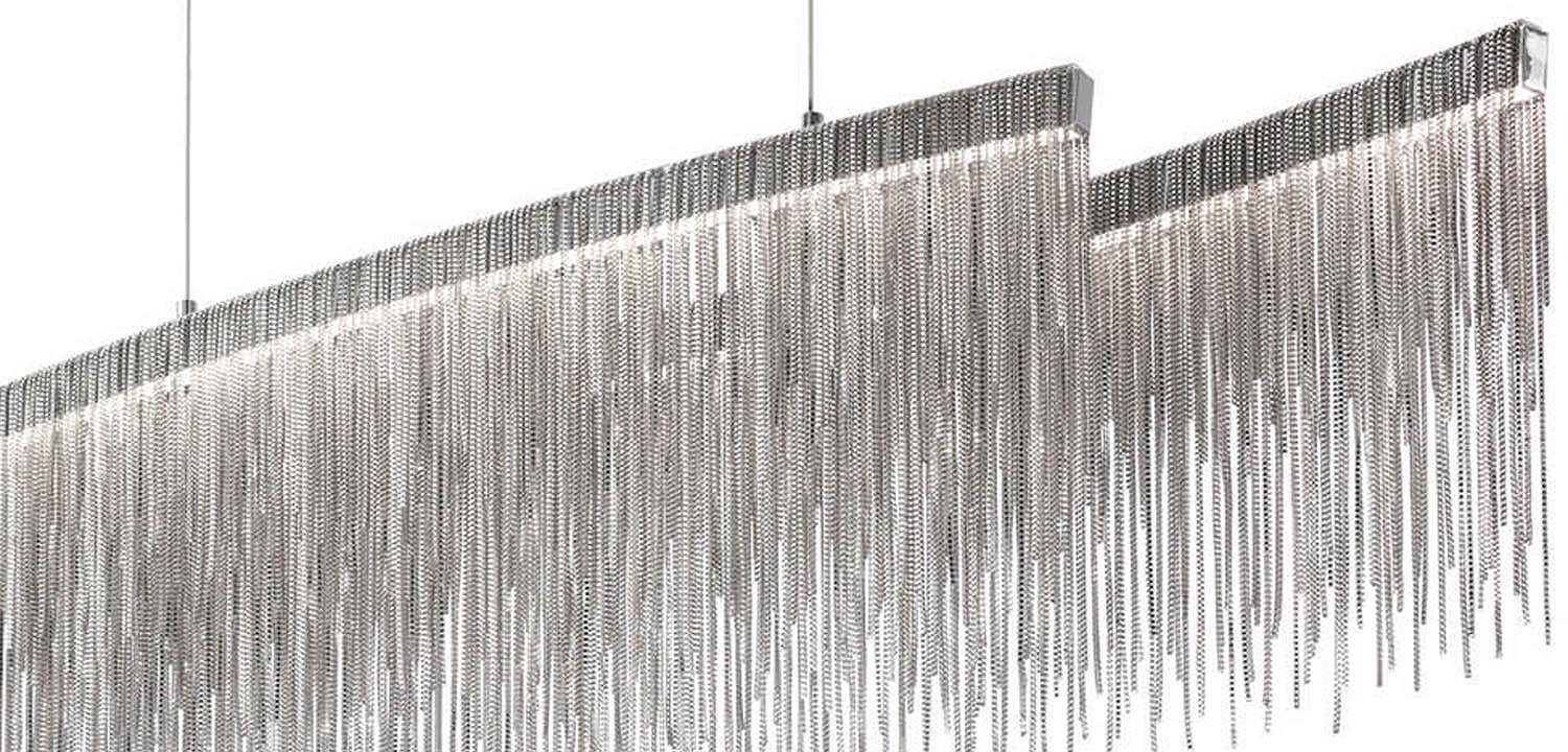 Люстра Atlantis Chain Chandelier Line Chrome Люстра Atlantis Chain Chandelier Line Chrome - Loft-Concept в Рязани