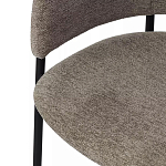 Стул полукруглый с каркасом из металла и мягким сиденьем и спинкой Soft Chenille варинант исполнения - 2 | Loft Concept в Рязани