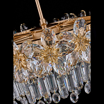 Люстра круглая с декоративными элементами в виде крупных хрустальных цветов Palace Gardens варинант исполнения - 4 | Loft Concept в Рязани