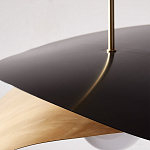 Люстра круглая с 2-мя металлическими абажурами Andromeda варинант исполнения - 4 | Loft Concept в Рязани